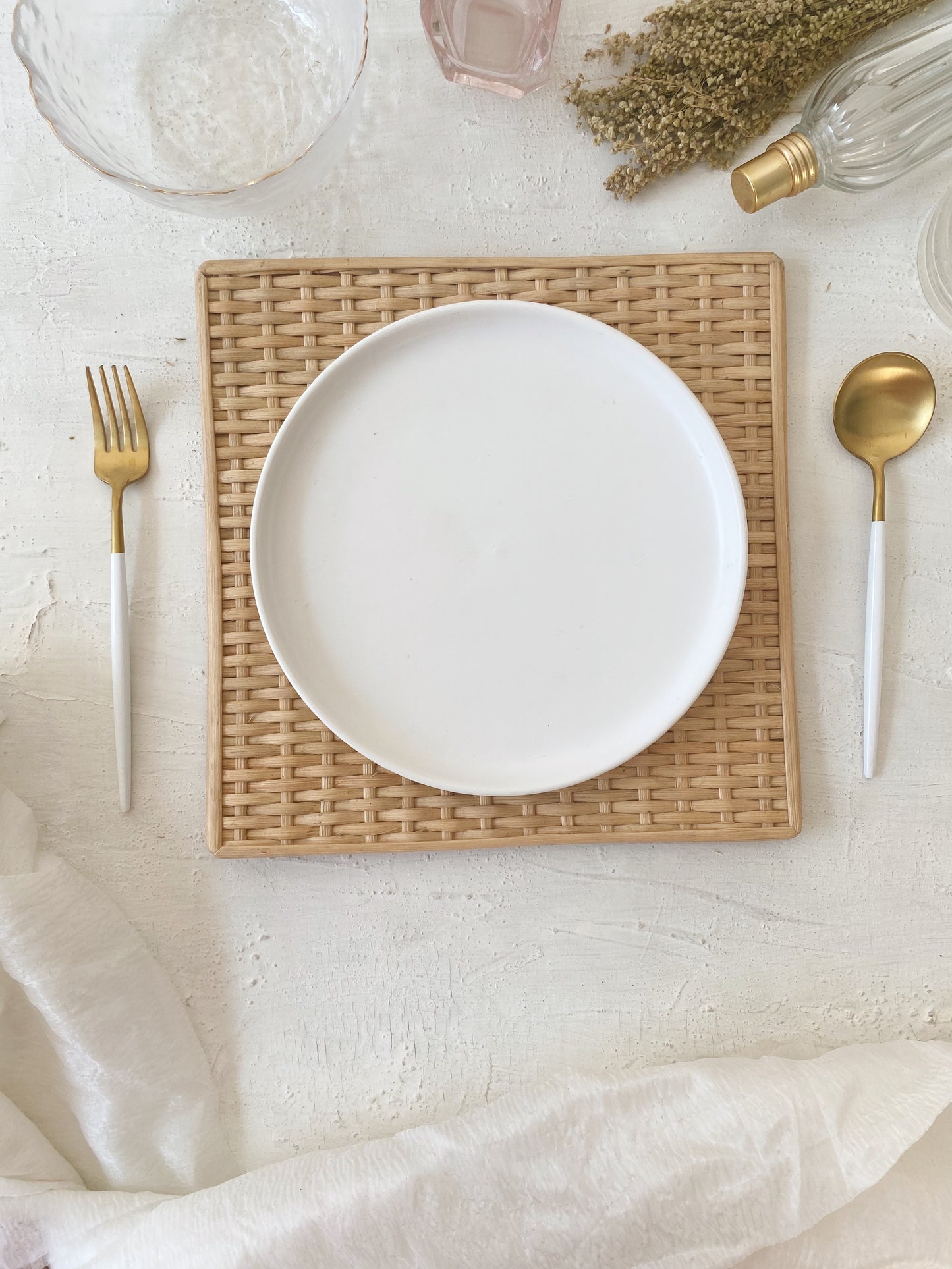 Kampoeng Rectangle Rattan Placemat