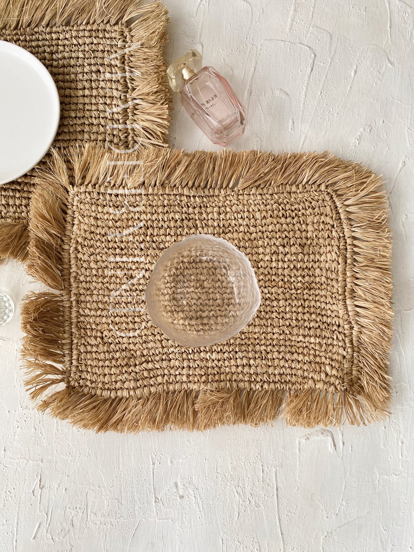 Natural Rectangle Raffia Placemats