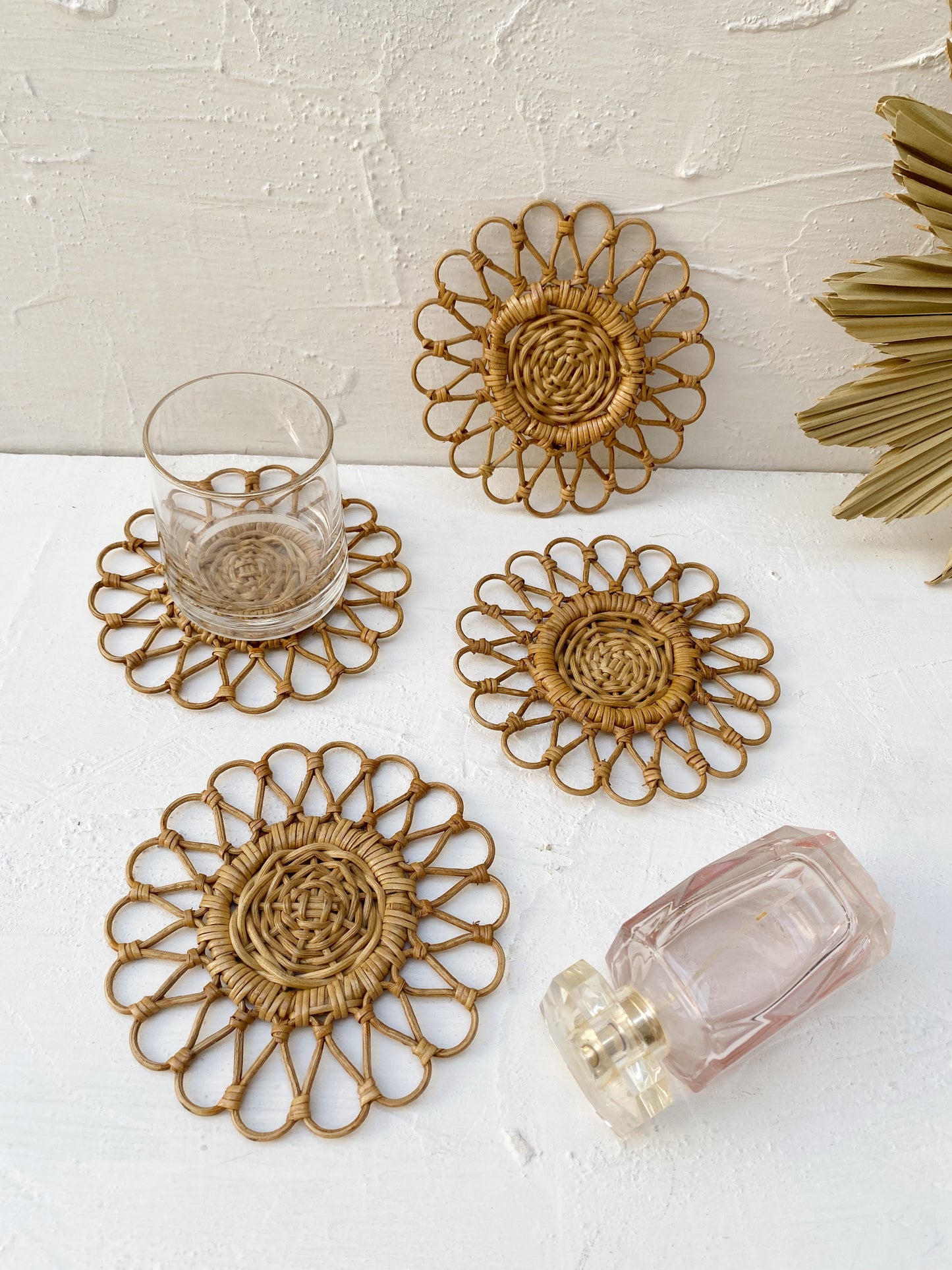 Set of Ayu Honey Rattan Coaster