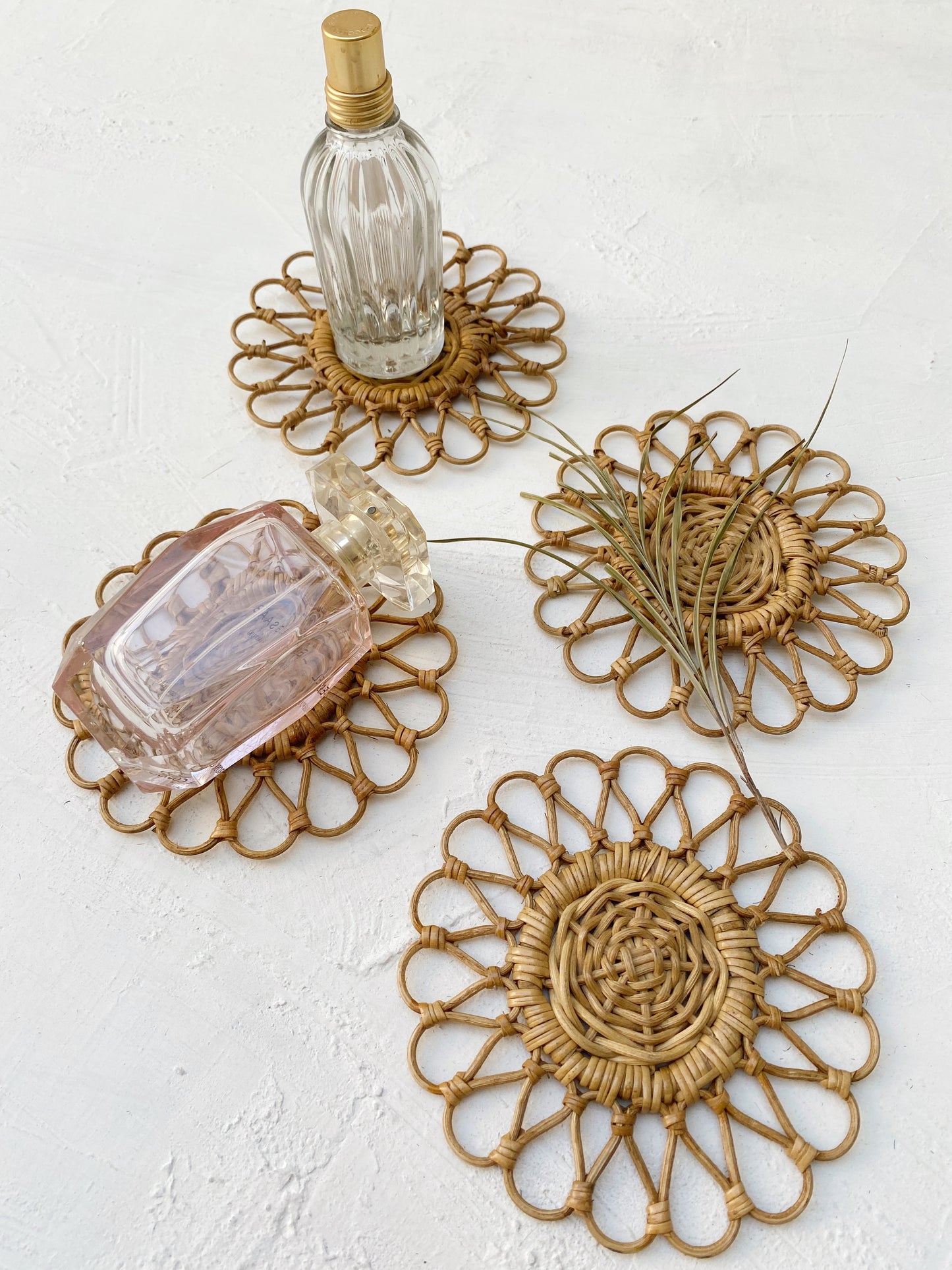 Set of Ayu Honey Rattan Coaster