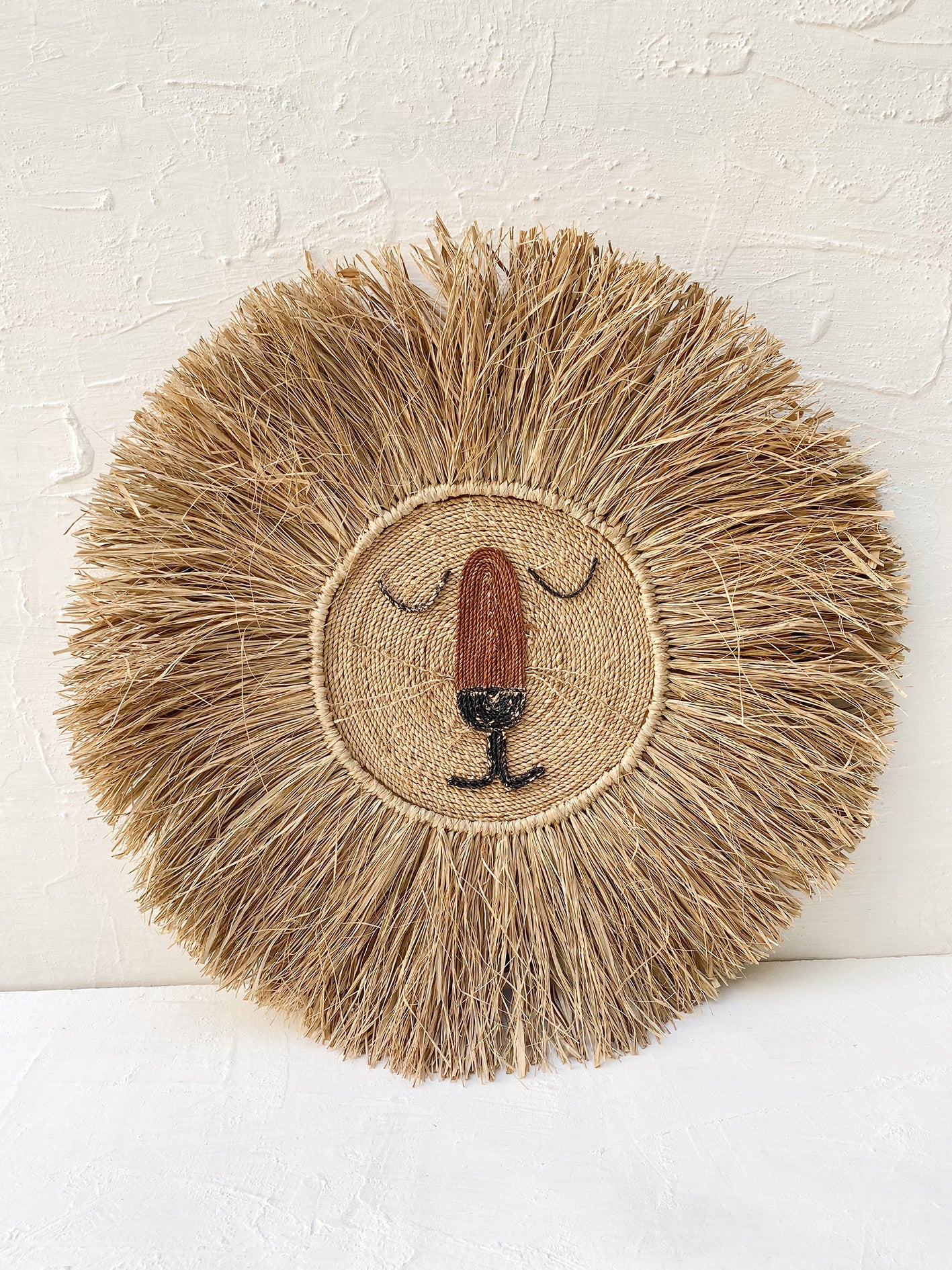 Lion Natural Fringe Wall Decor