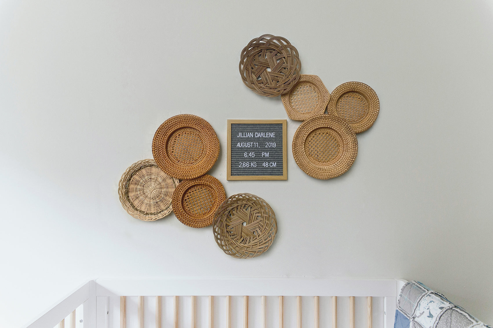 Boho Nursery Wall Basket Set – madebyind