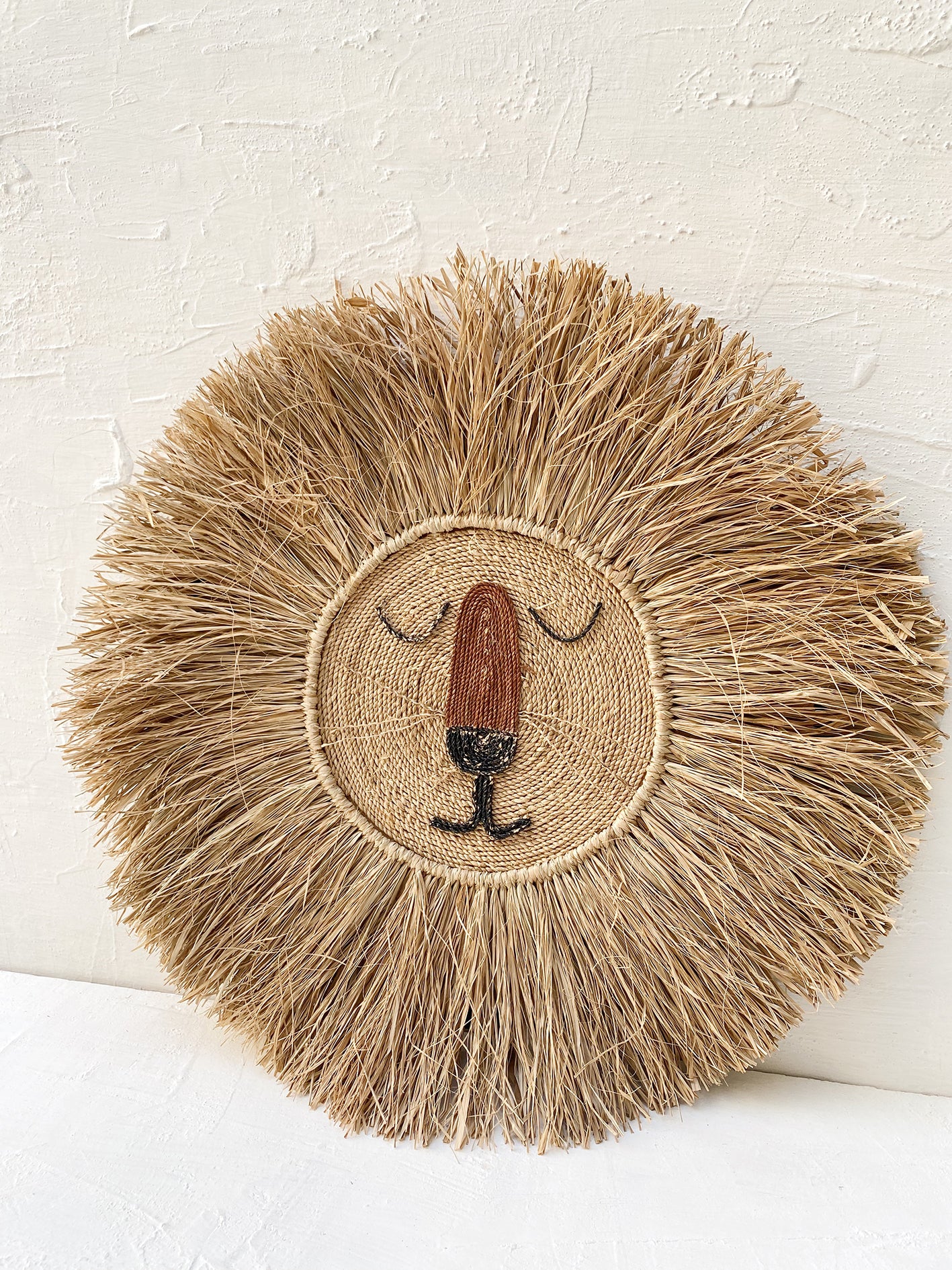 Lion Natural Fringe Wall Decor