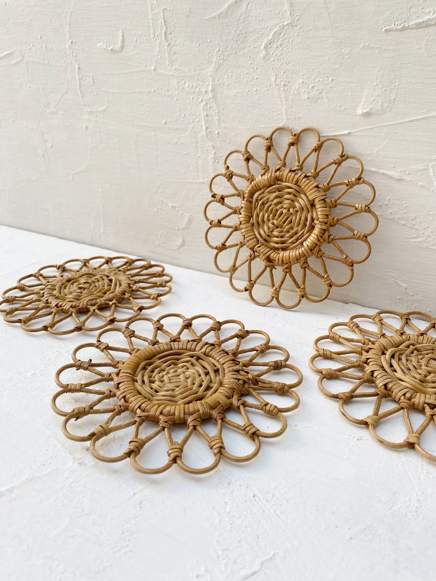 Set of Ayu Honey Rattan Coaster