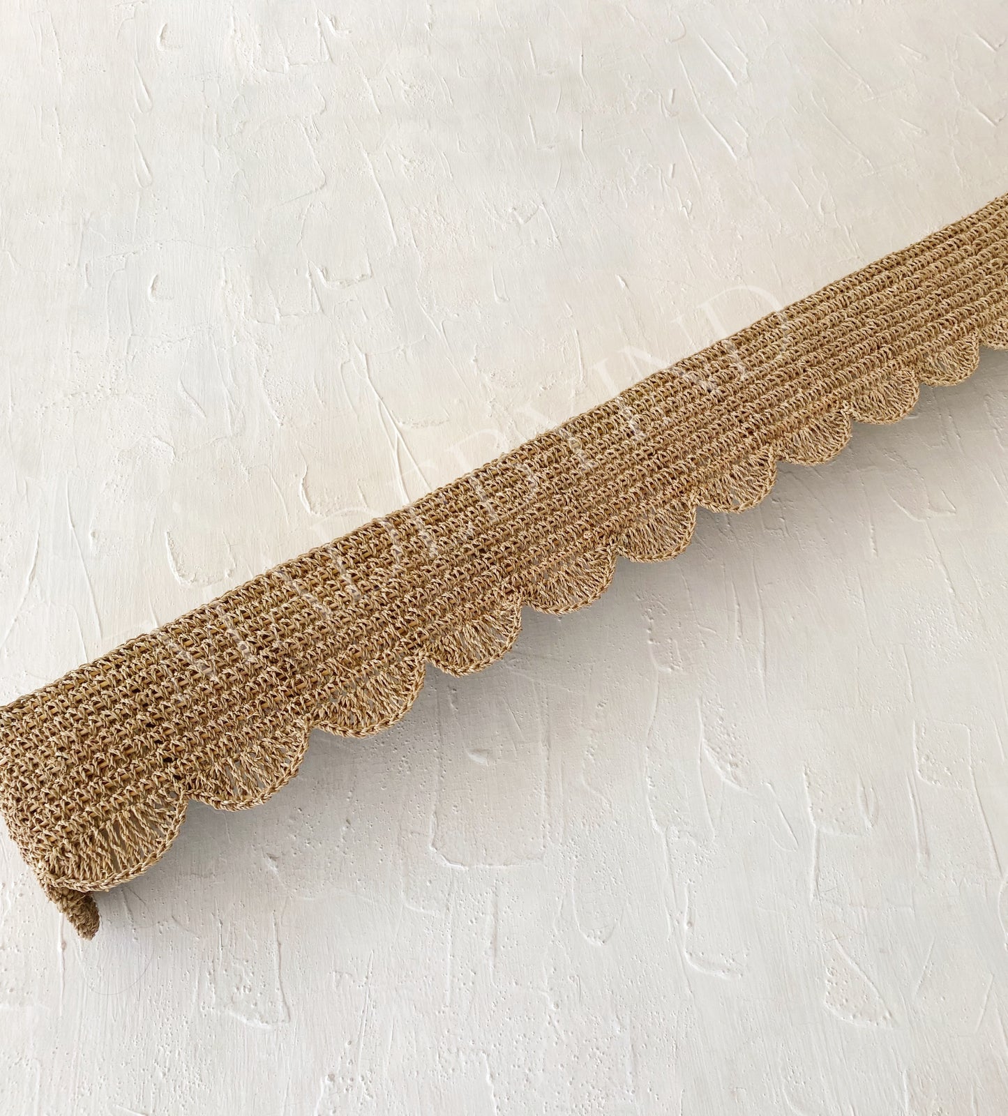 Raffia Scallop Window Pelmet
