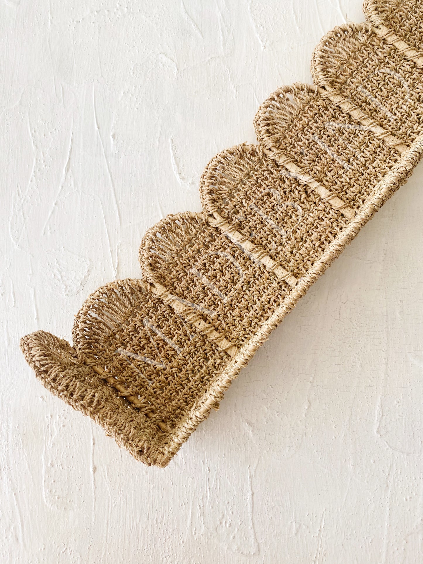 Raffia Scallop Window Pelmet