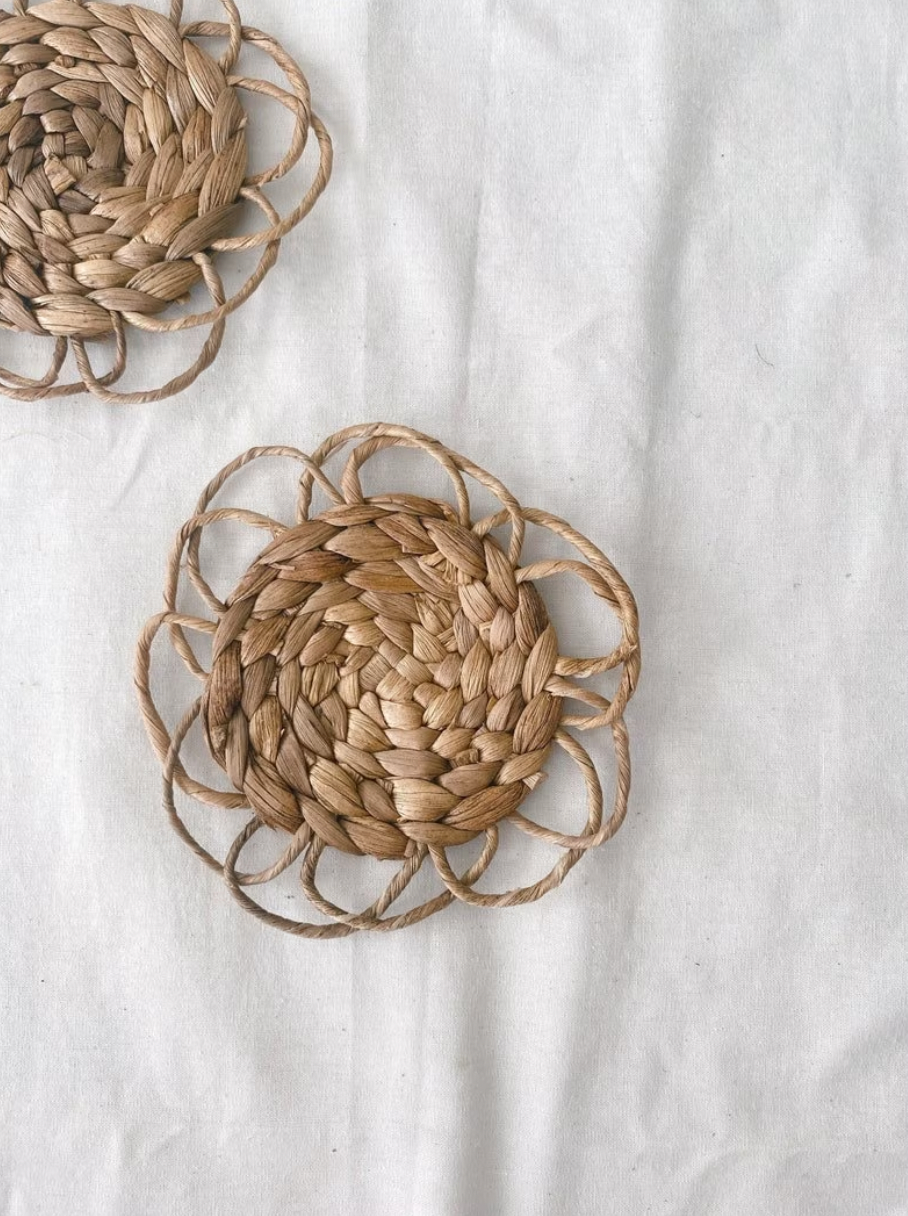 Set of 7 Bohemian Wall Basket and Wall Decor