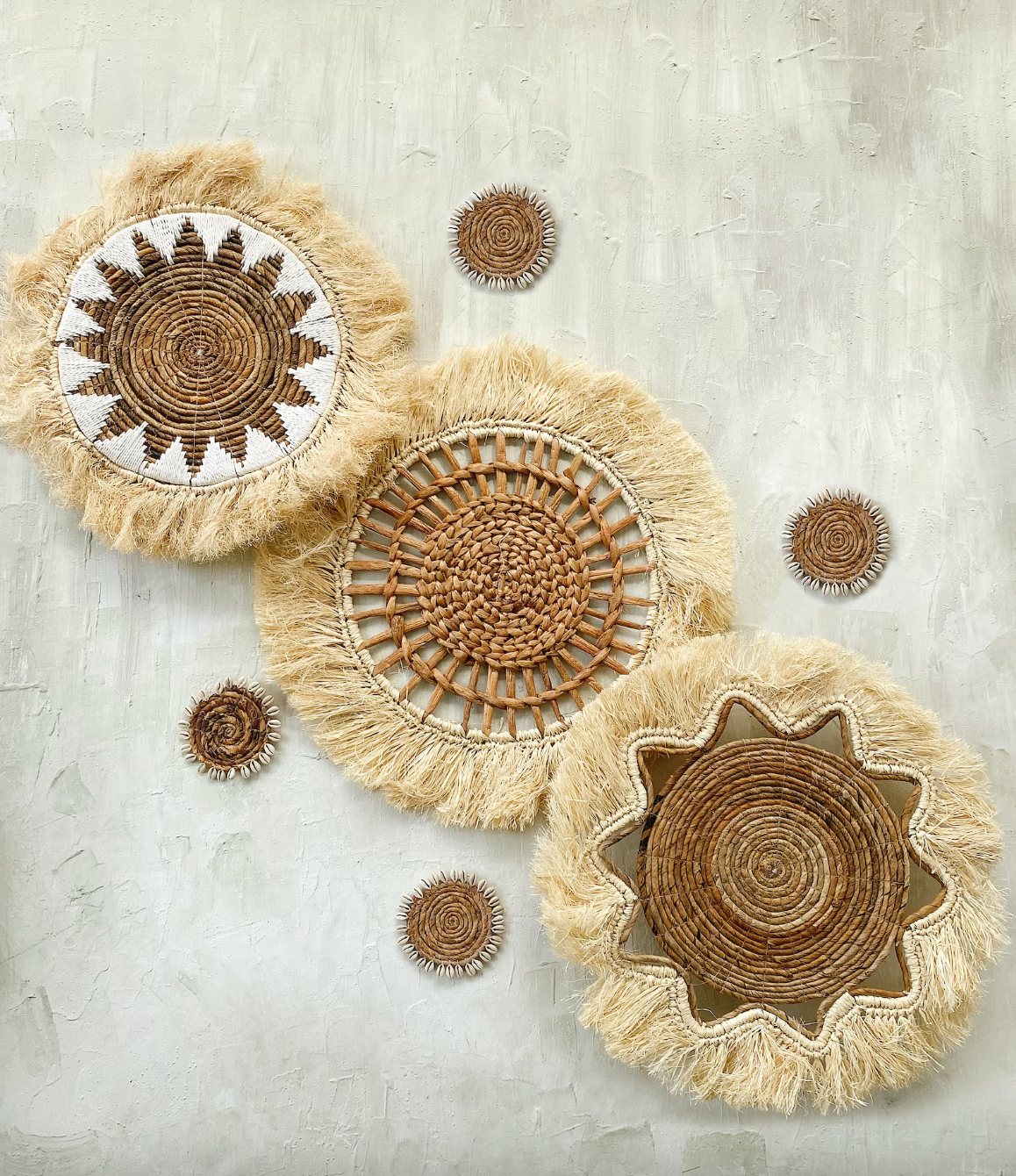 Set of 7 Boho Hanging Wall