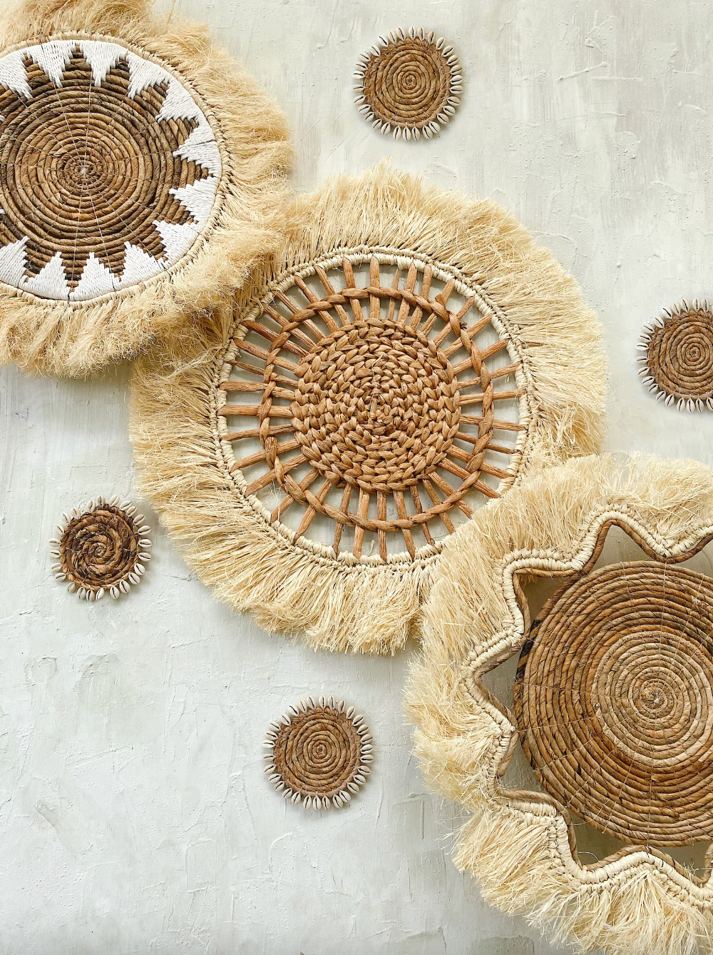 Set of 7 Boho Hanging Wall