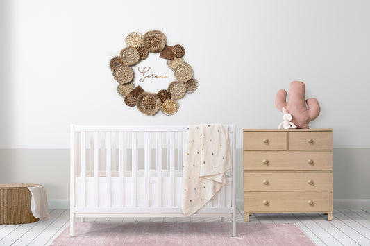 Mini 18 Wall Basket Set like Wreath for Nursery Room