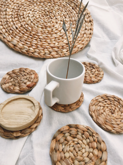 Round Hyacinth Boho Placemats
