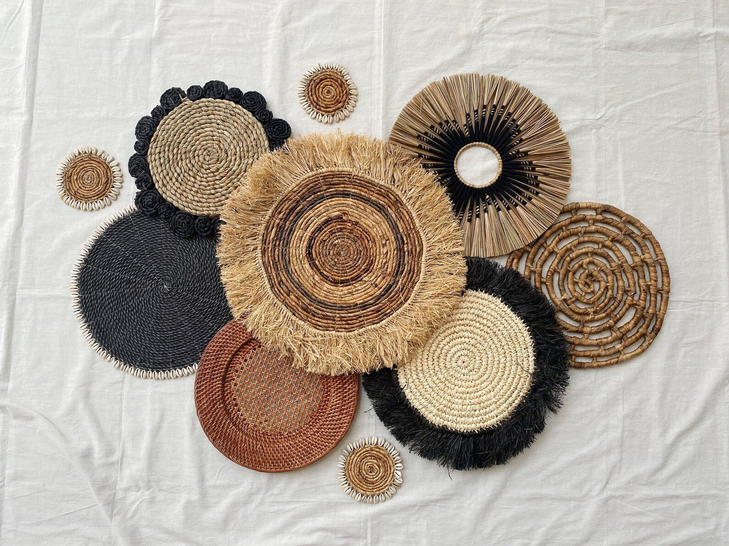 Set of 10 Wall Basket & Wall Decor