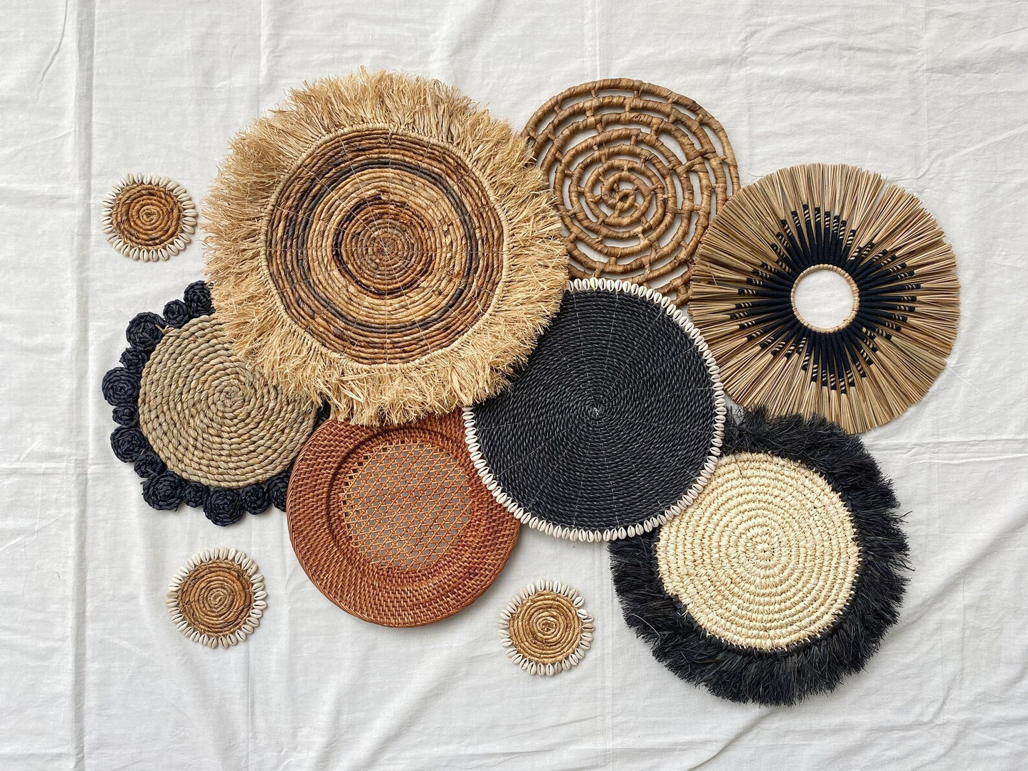 Set of 10 Wall Basket & Wall Decor