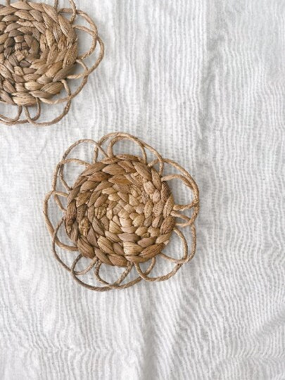 Set of 11 Boho Wall Basket with Fringe