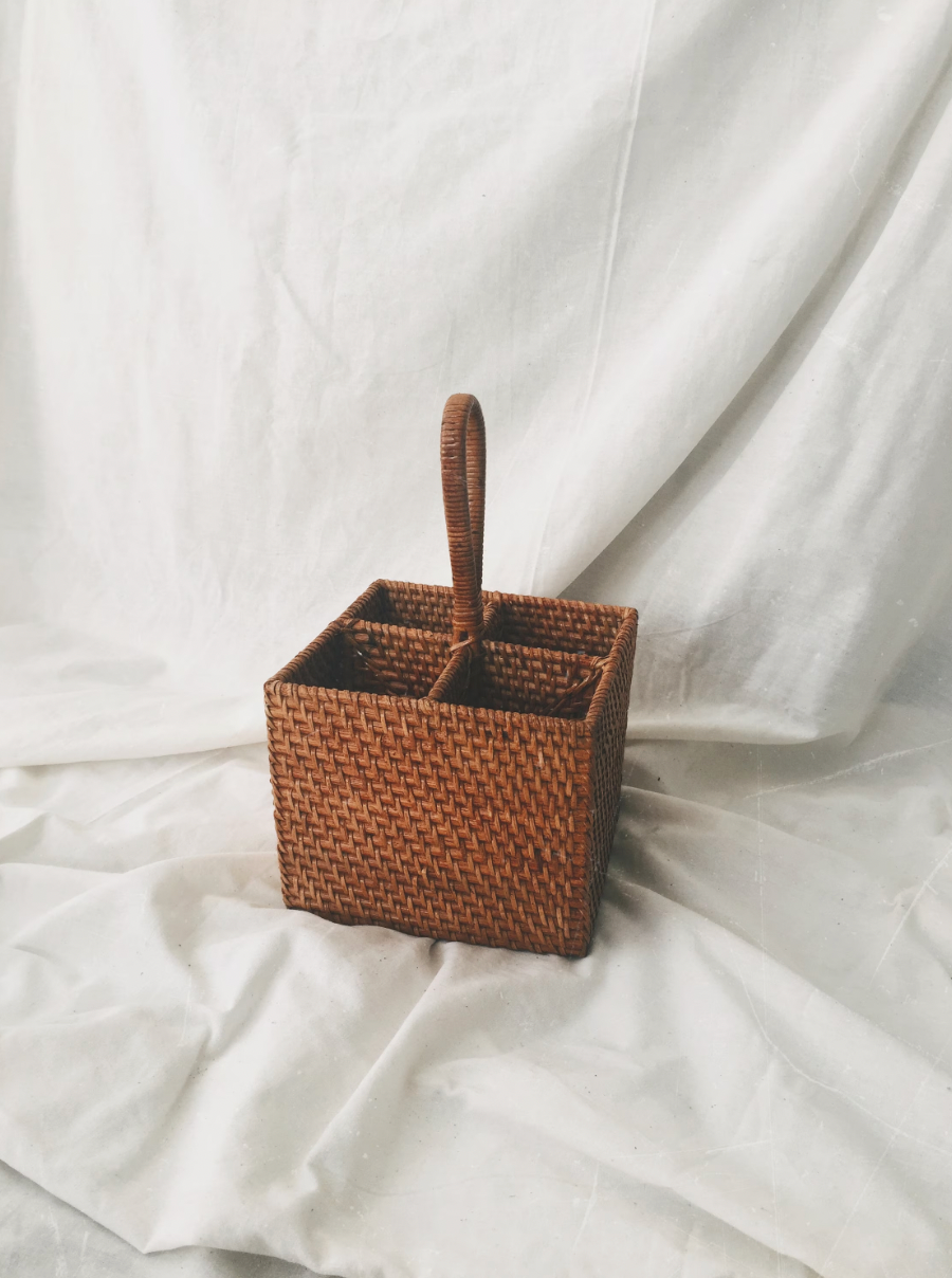Utensils Rattan Basket
