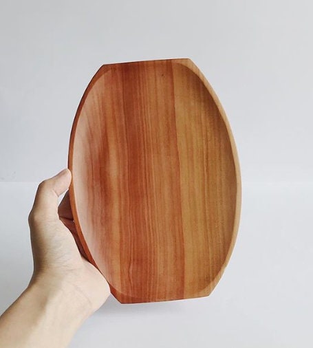 Wood Oval Plate