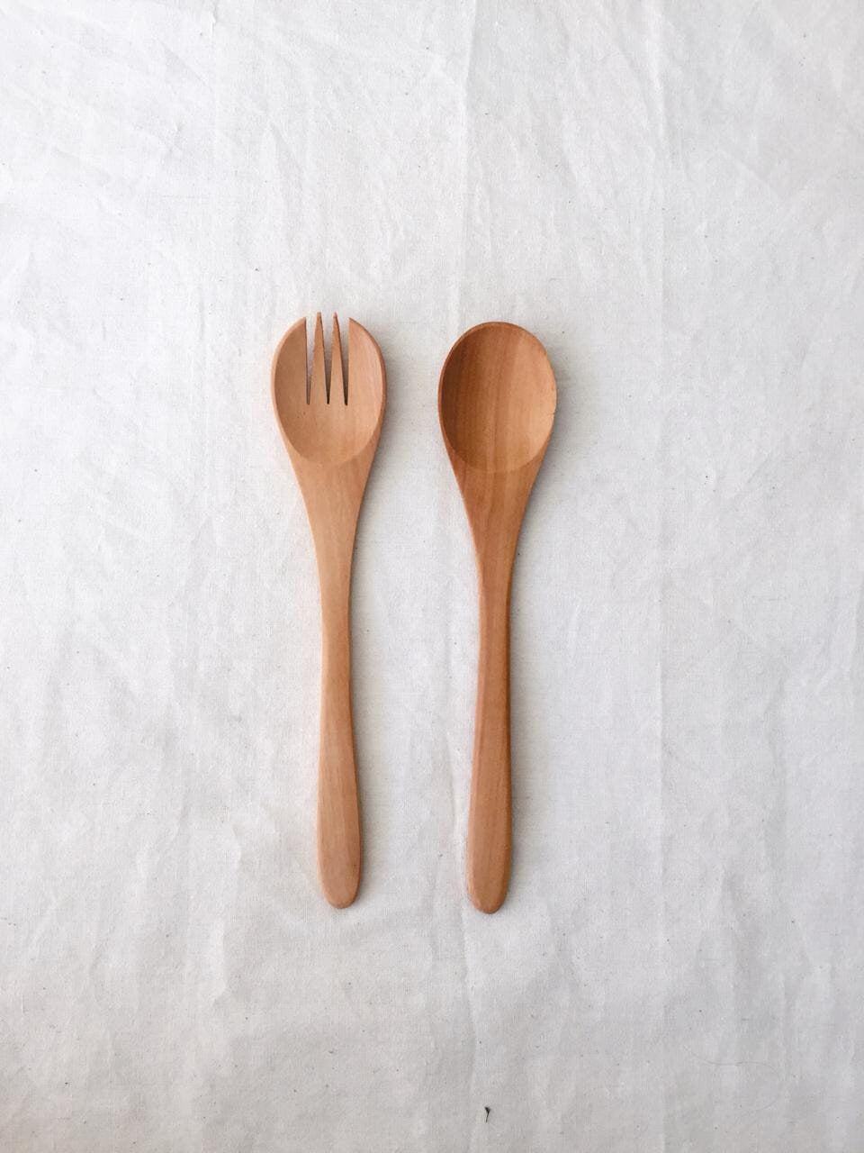 Wooden Rustic Table Spoon Set