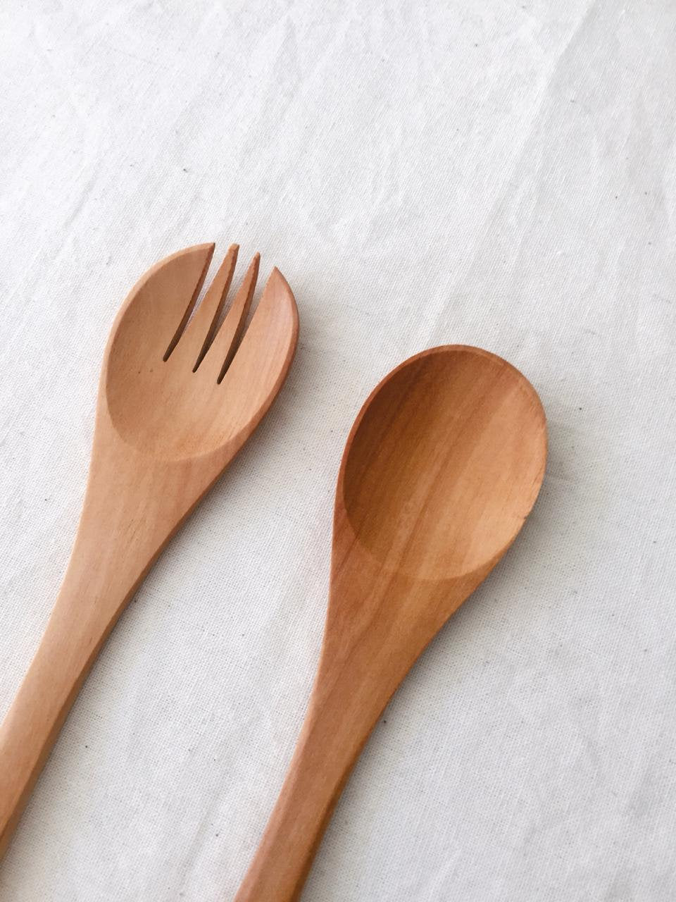 Wooden Rustic Table Spoon Set