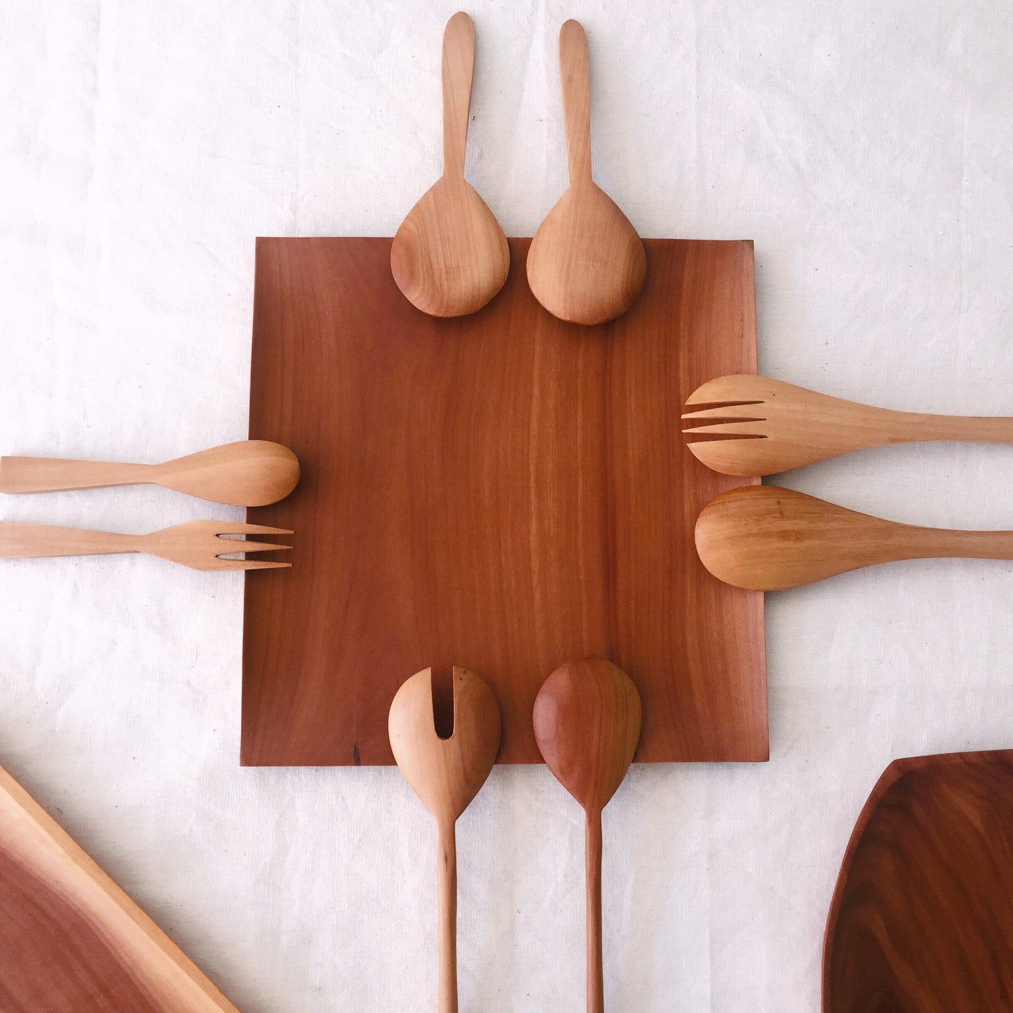 Wooden Table Spoon Set