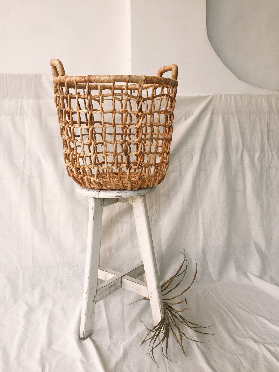 Set of 2 Wicker Basket Storage