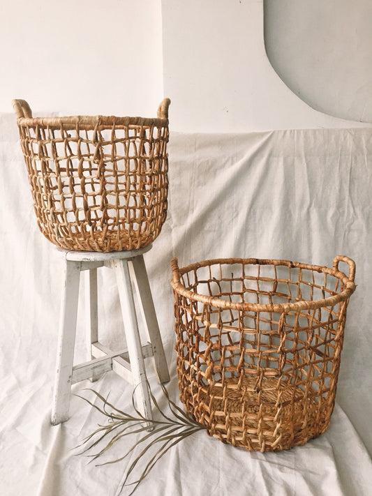 Set of 2 Wicker Basket Storage