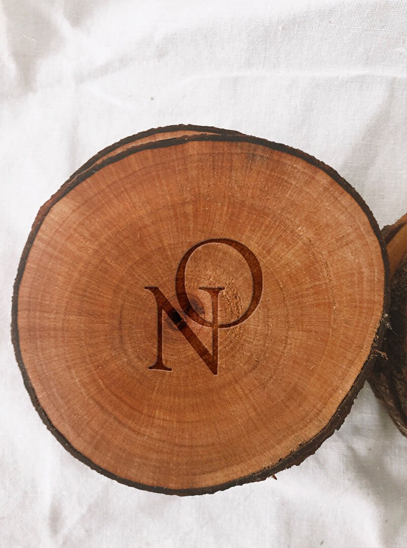 Set of 3 Personalized Wooden Coaster