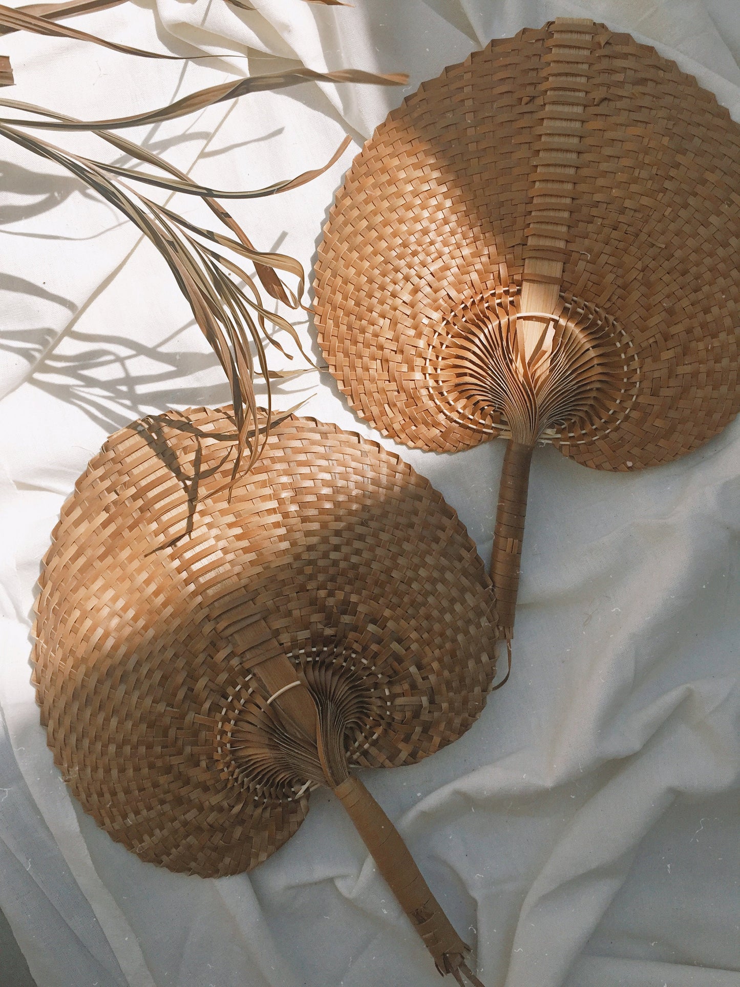 Wicker Straw Fan