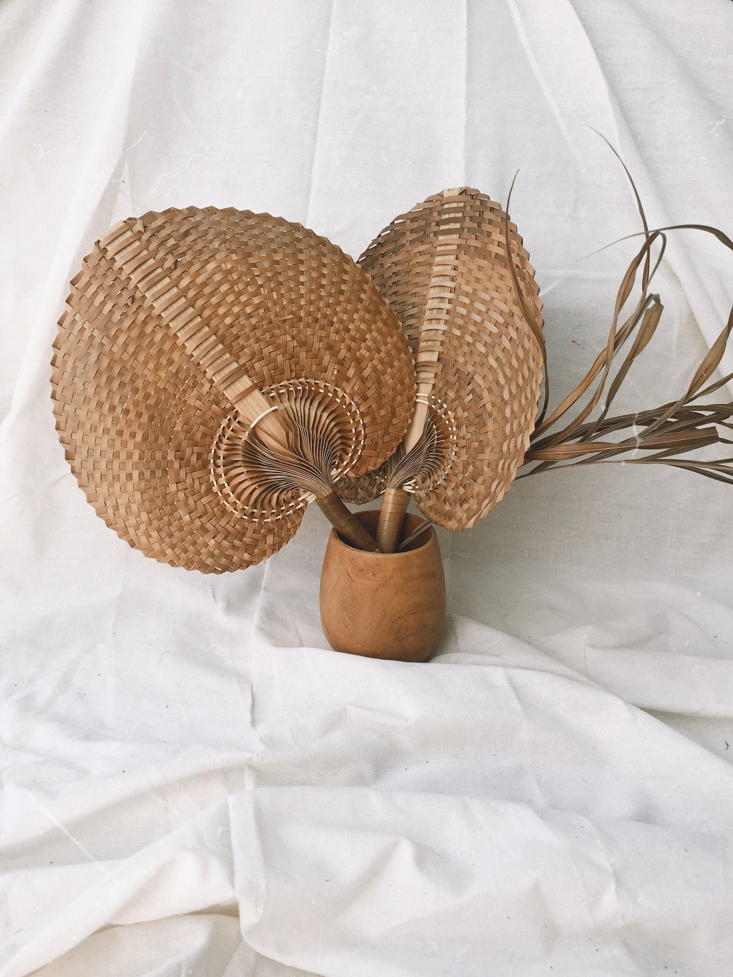 Wicker Straw Fan