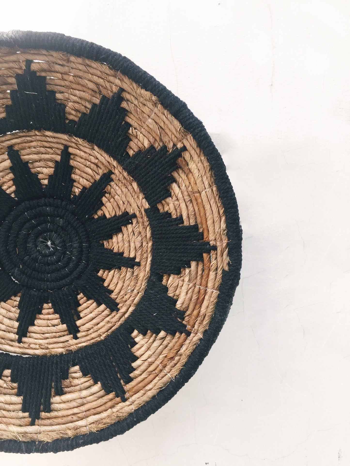Black Weave Star Wall Decor