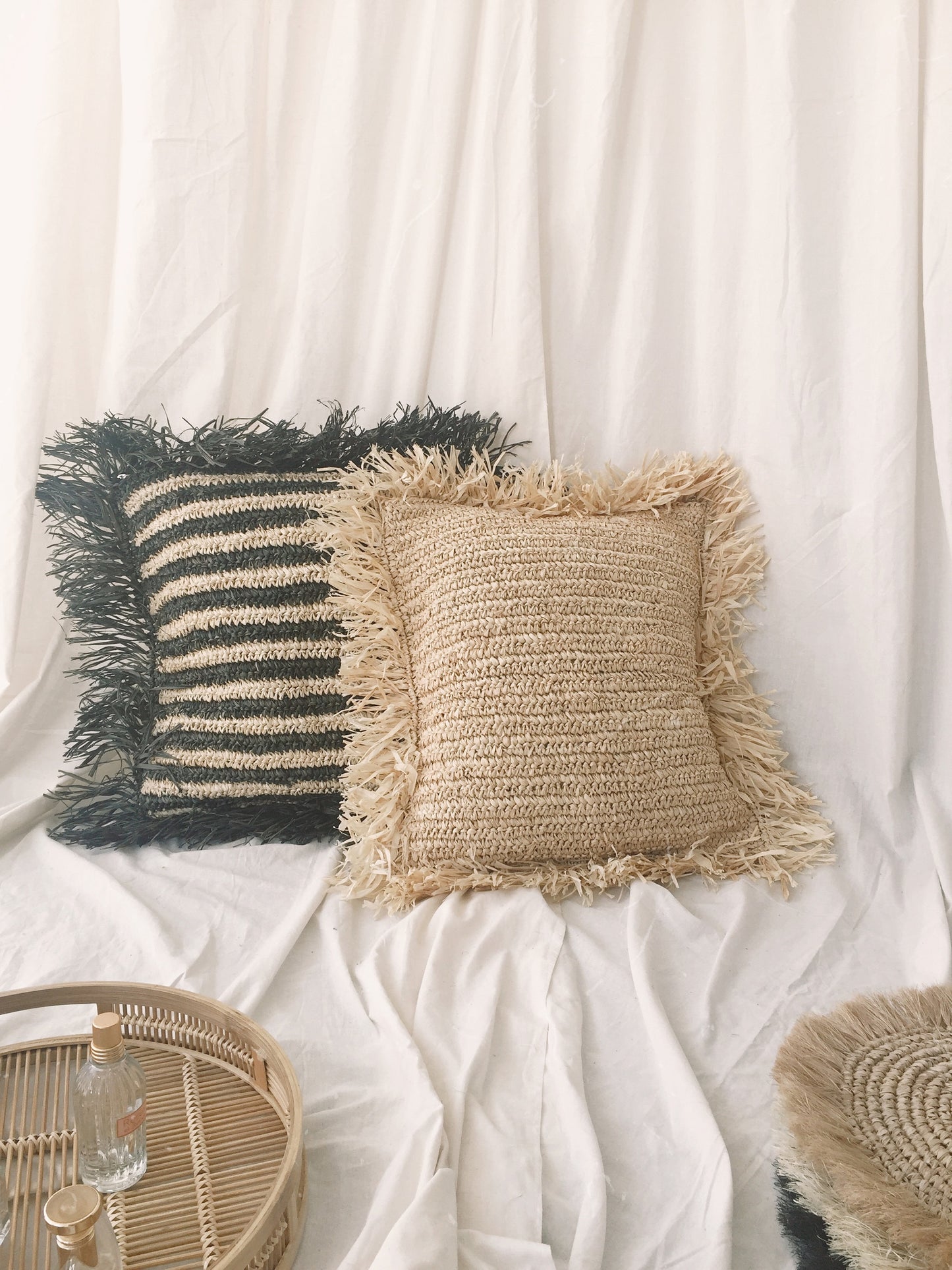 Raffia Cushion Cover