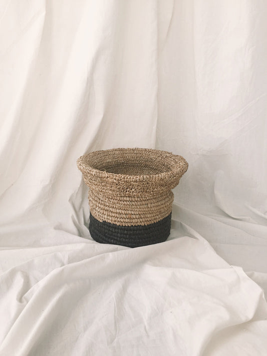 Raffia Two Tone Basket
