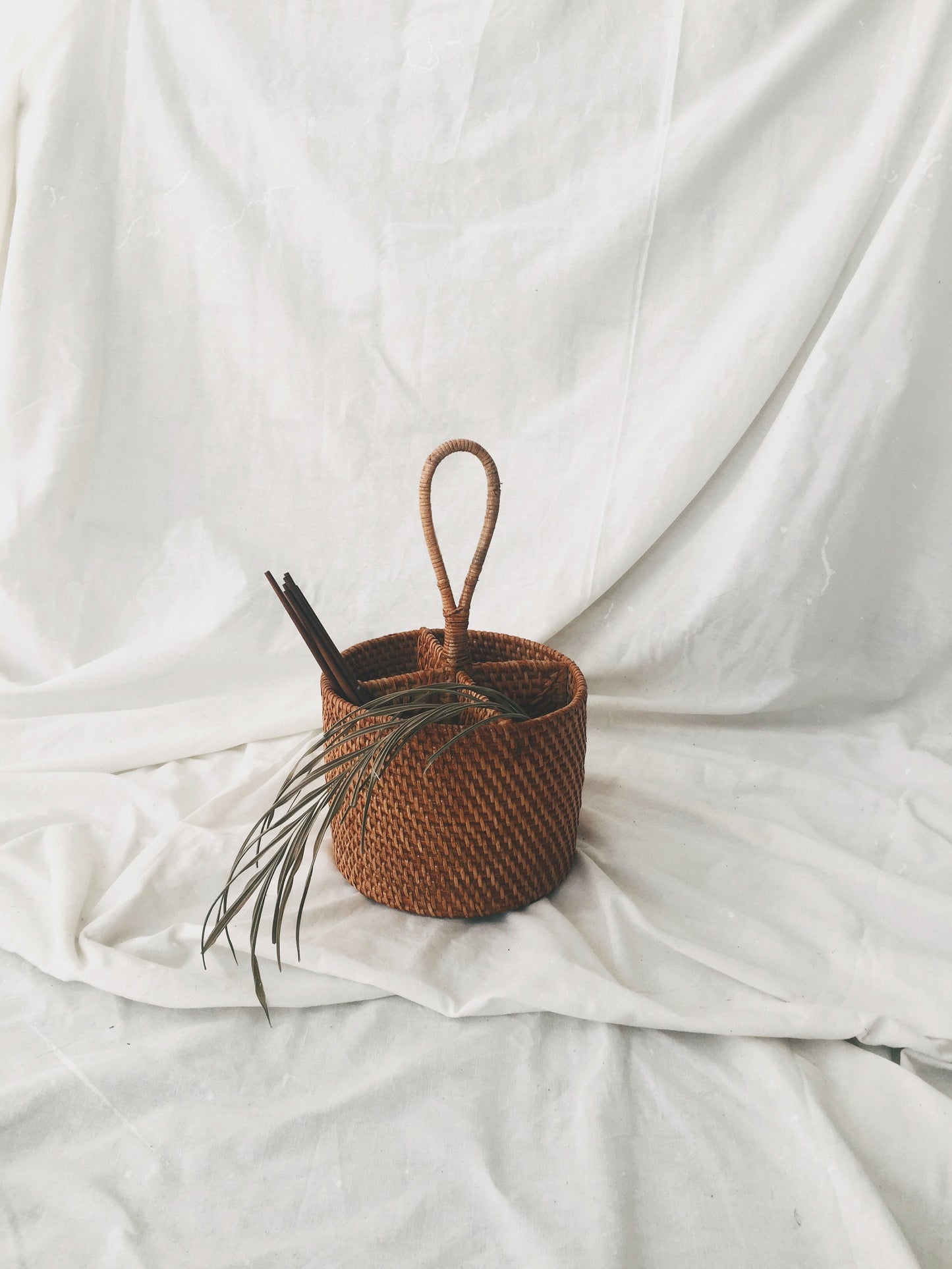 Utensils Rattan Basket