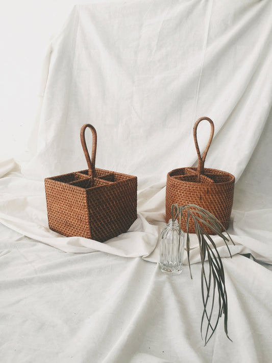 Utensils Rattan Basket