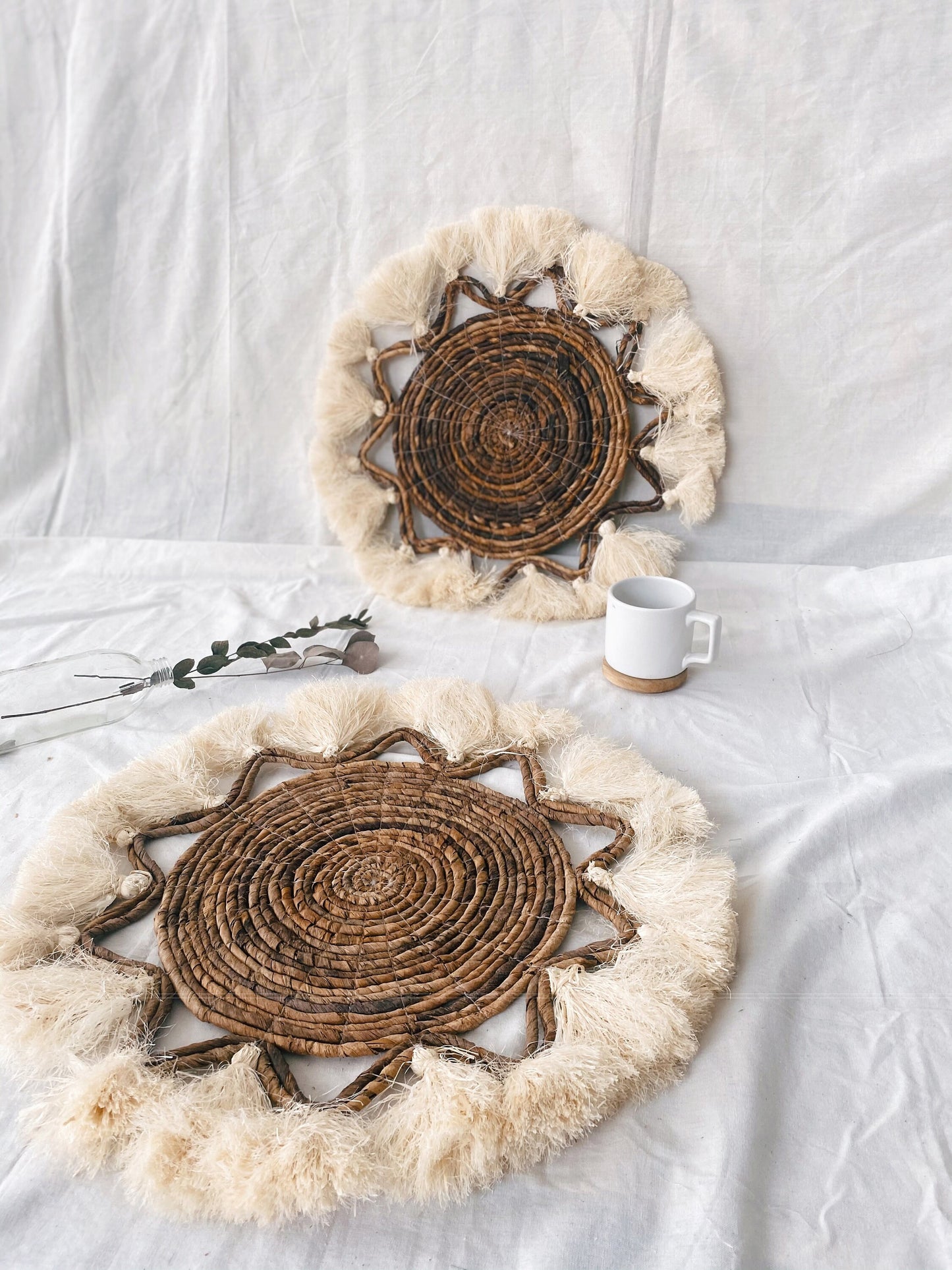 Boho Fringe Pom Hanging Wall Decoration
