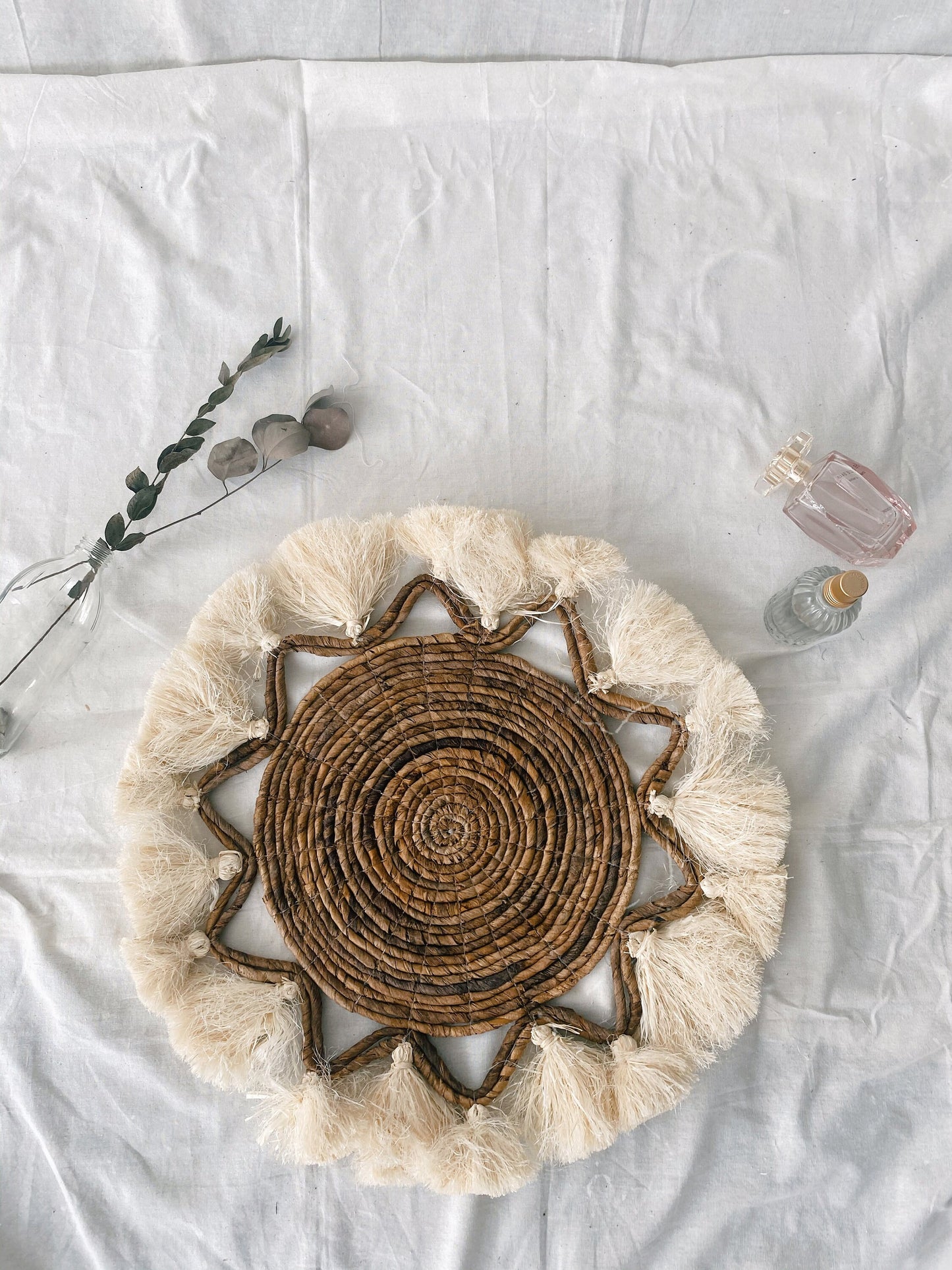 Boho Fringe Pom Hanging Wall Decoration