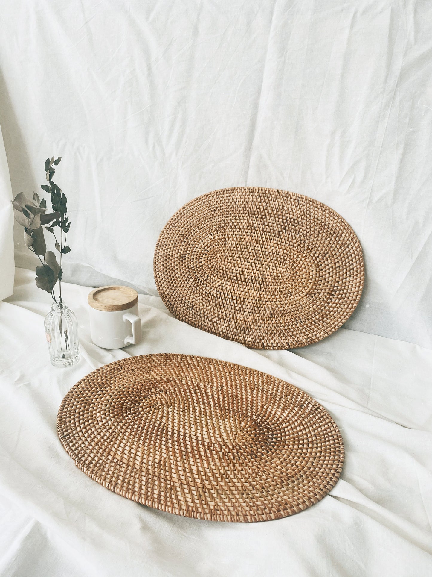 Natural Oval Rattan Placemats