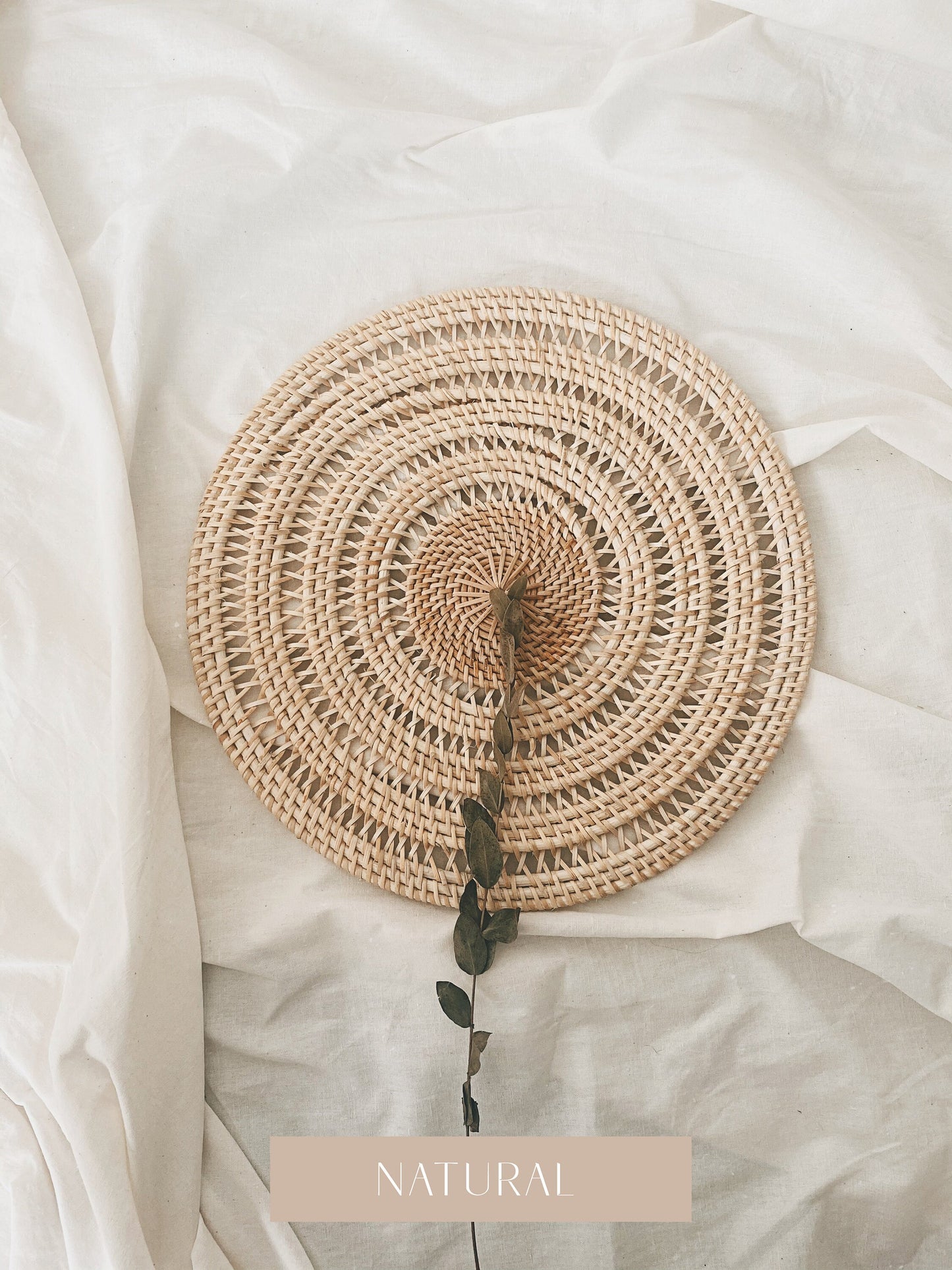 Swirl Rattan Placemats & Wall Decor
