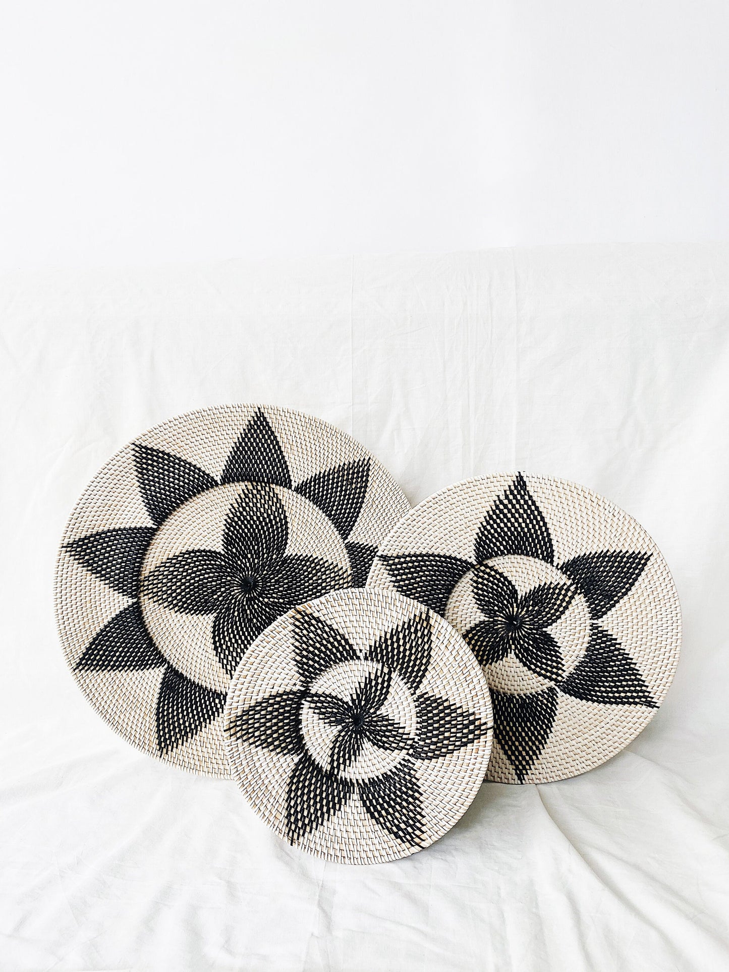 Star Rattan Wall Decorative Plate