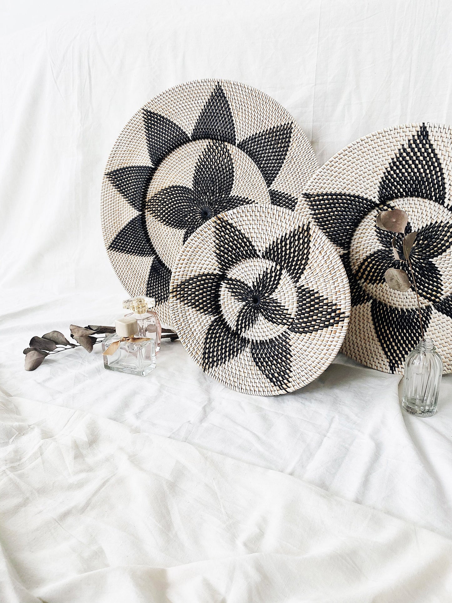 Star Rattan Wall Decorative Plate