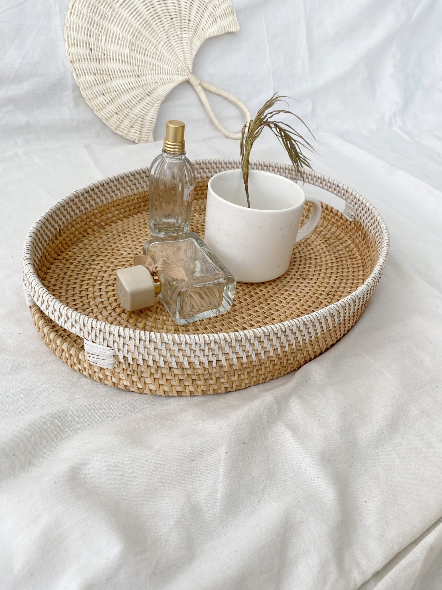 Lombok Oval Rattan Tray