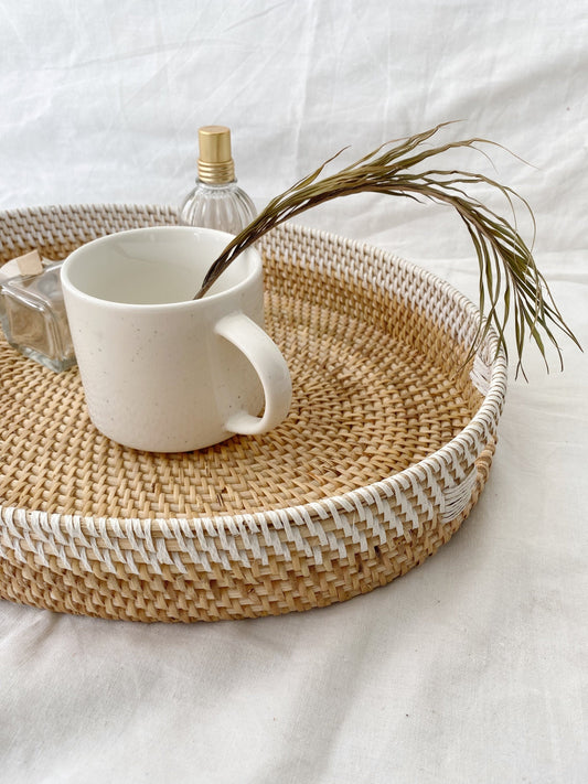 Lombok Oval Rattan Tray