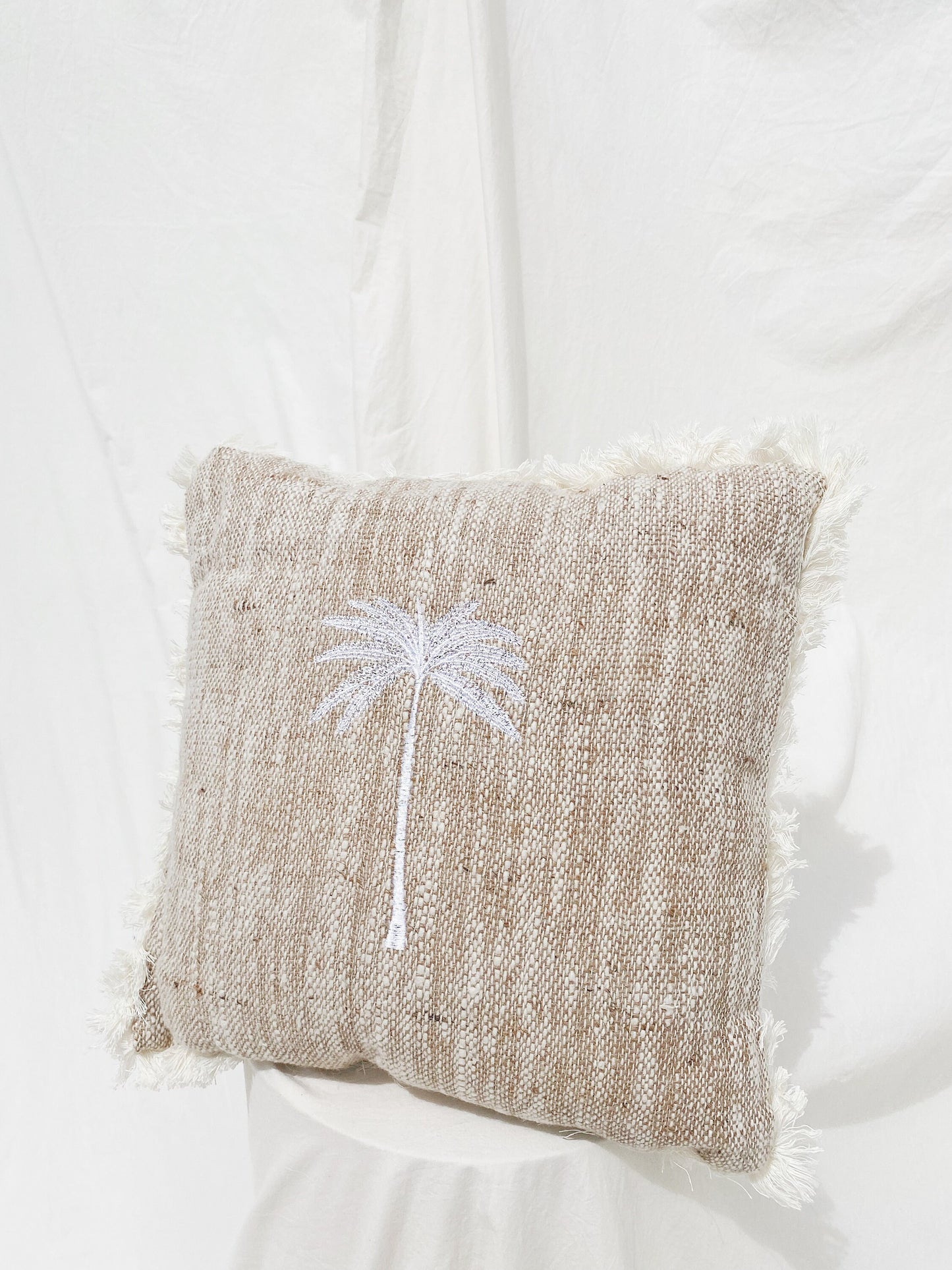 Palm Beige Cushion Cover
