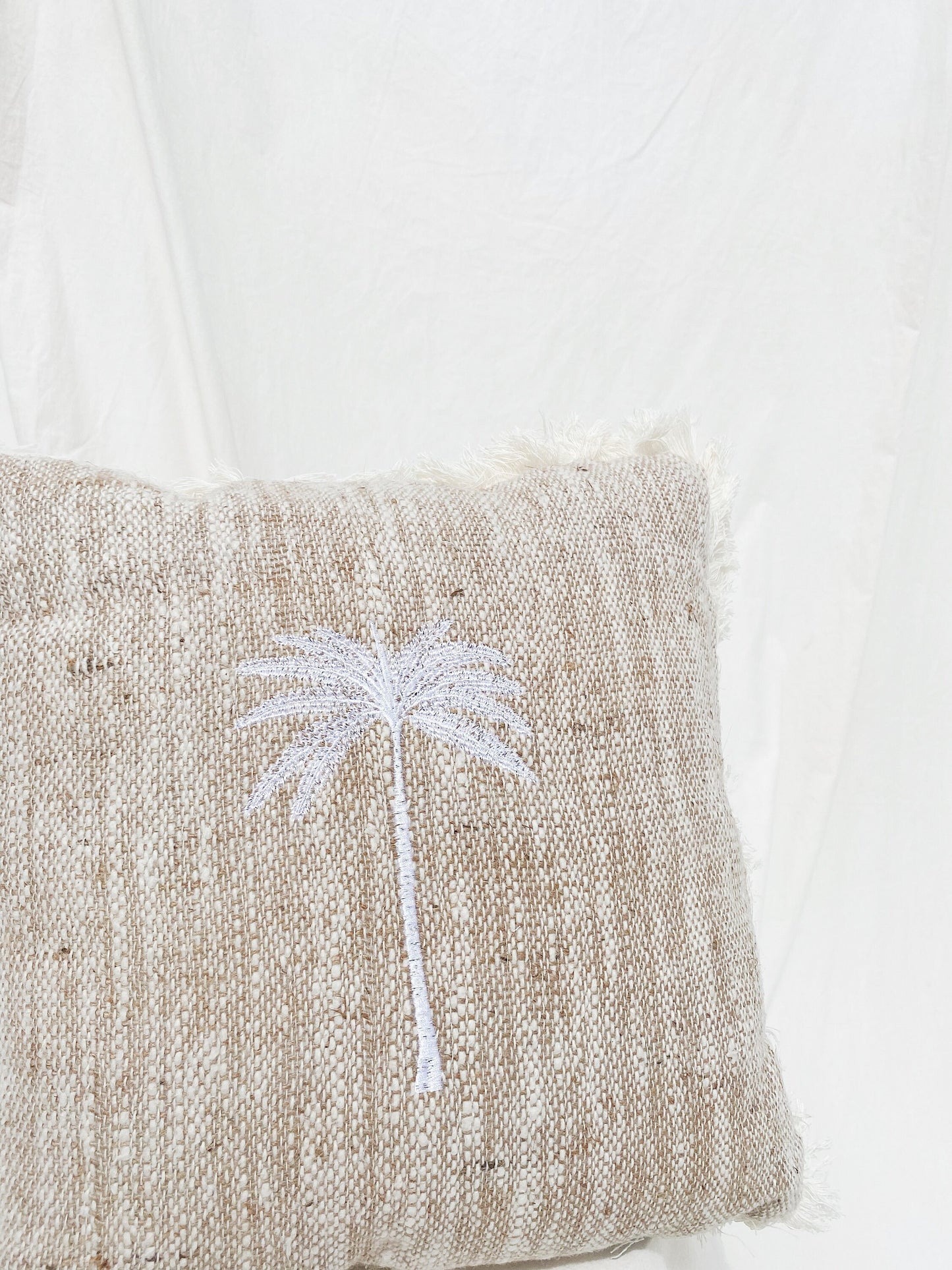 Palm Beige Cushion Cover