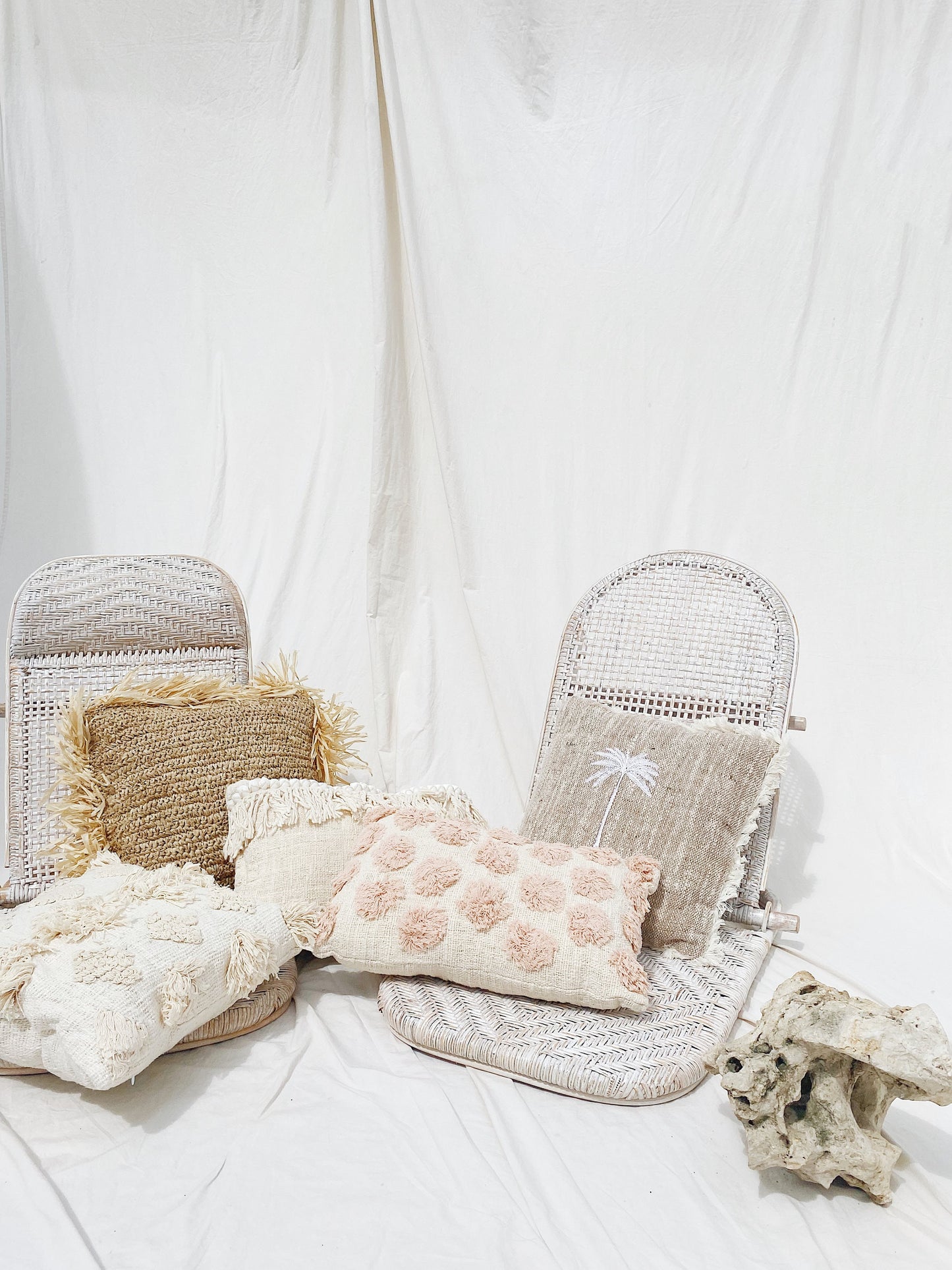 Palm Beige Cushion Cover