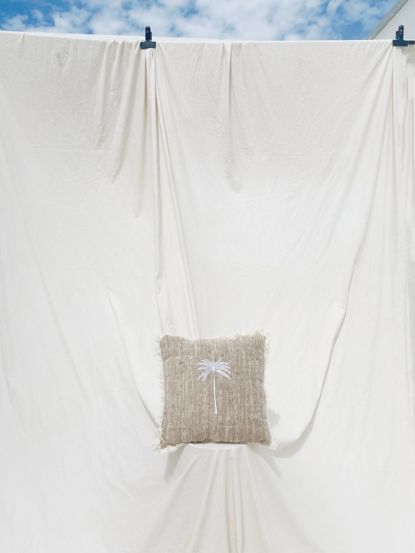 Palm Beige Cushion Cover