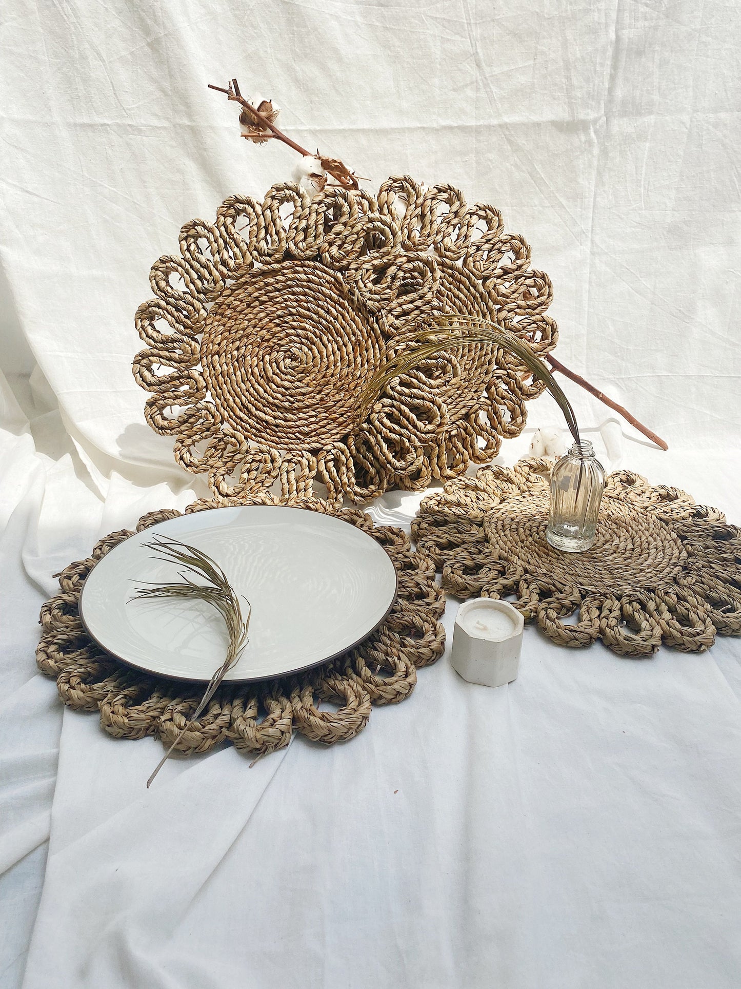 Flower Seagrass Placemats