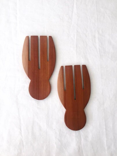 Set of 2 Wooden Salad Hands