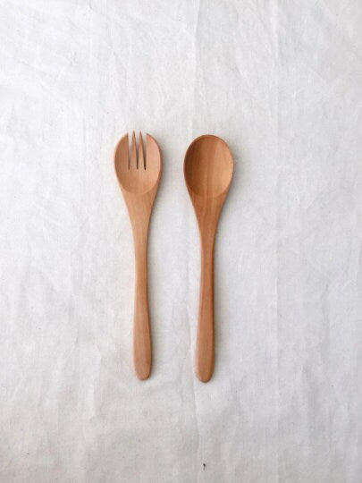 Wooden Rustic Table Spoon Set