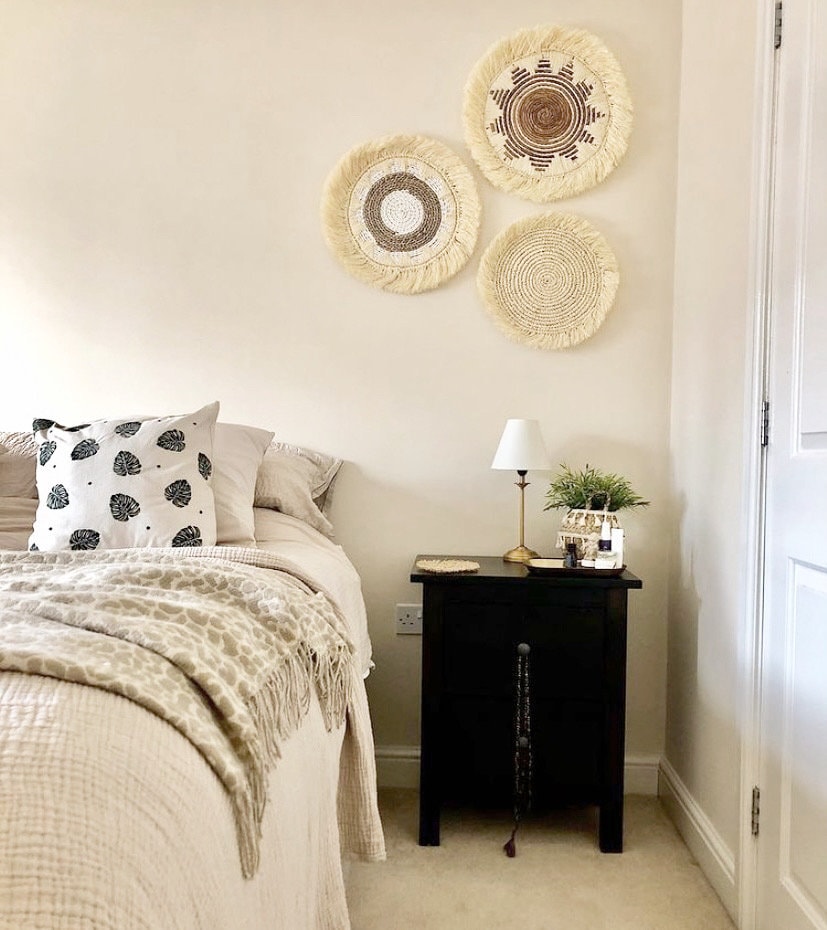 Set of 3 Natural Bohemian Wall Decor