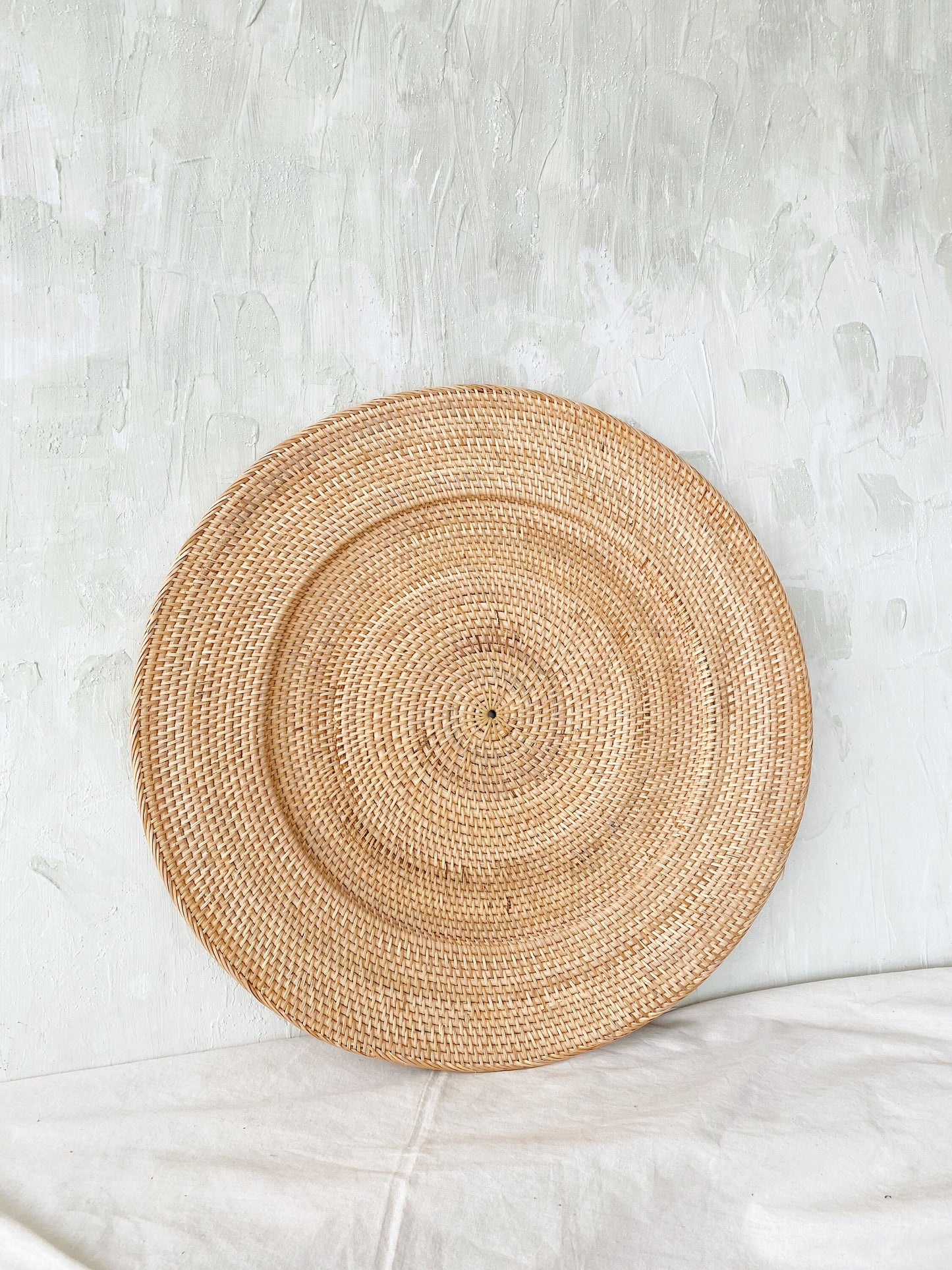 Set of 5 Rattan Boho Wall Basket and Wall Decor
